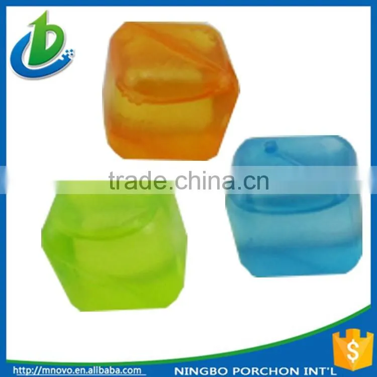 Recycling food grade colorful artificial ice cubes