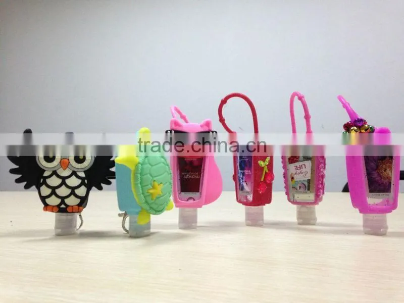 High Quality Scented Ethanol-based Antiseptic Hand Disinfectant with Cute Designs Portable Silicone Holders