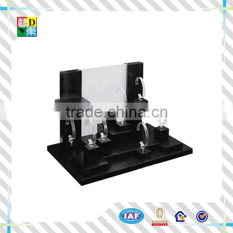 2015 fashion design acrylic black watch display PMMA material display for watch custom design acrylic watch showcase