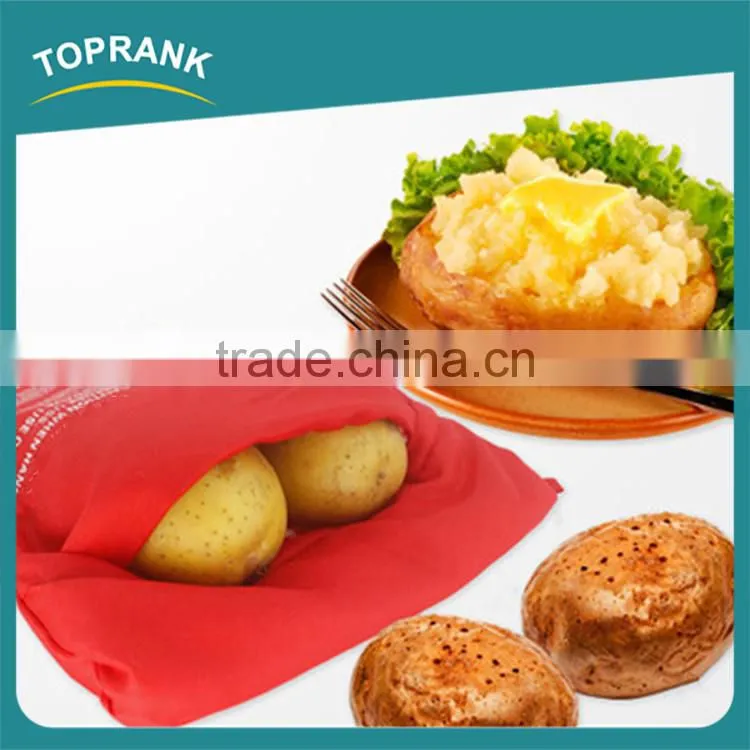 Hot selling as seen on tv red microwave oven cooking potato bag