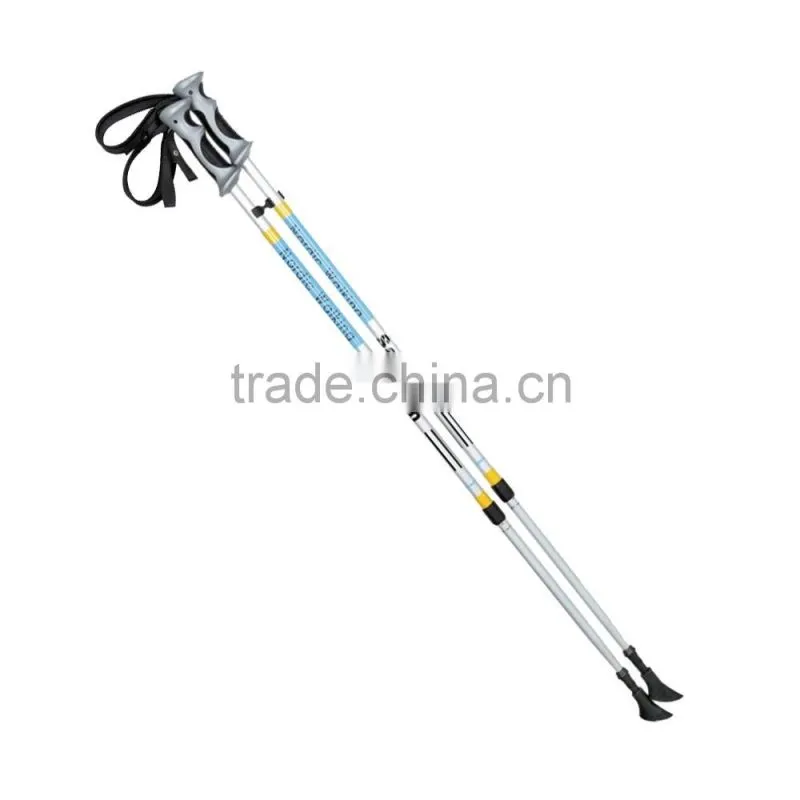 Nordic walker poles, 2 sections, internal lock, padded glove, Aluminum shaft, SZ17014