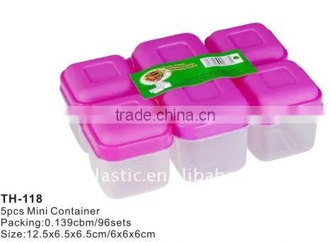 6pcs Mini container,plastic spice box,plastic box small