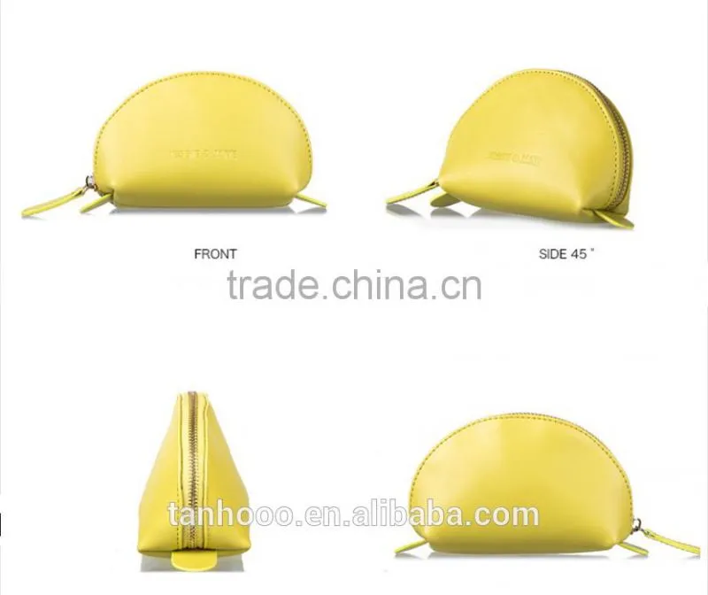 Leather lady professional cosmetic fake leather makeup bag