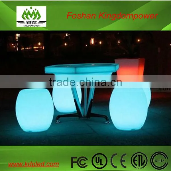 illuminated outdoor rechargeable led stool