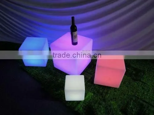 waterproof led cube chair lighting/led outdoor cube/led furniture