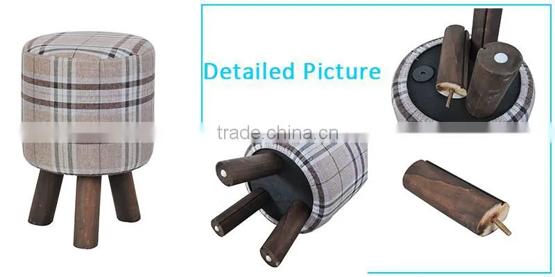Oufan Portable Stable 3 Legged Wooden Stool