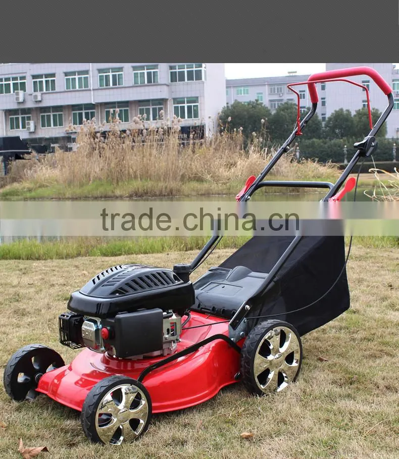 2016 new hot top 6HP 4 in 1 Hand push lawn mower with best price factory supply