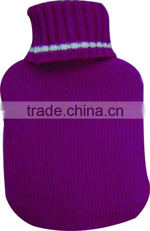 Snow chirstmas Knitted Hot water bottle cover factory