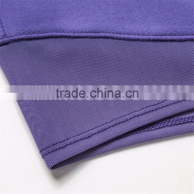 Pure color Mesh-Paneled women sexy Workout Shorts, yoga short pants