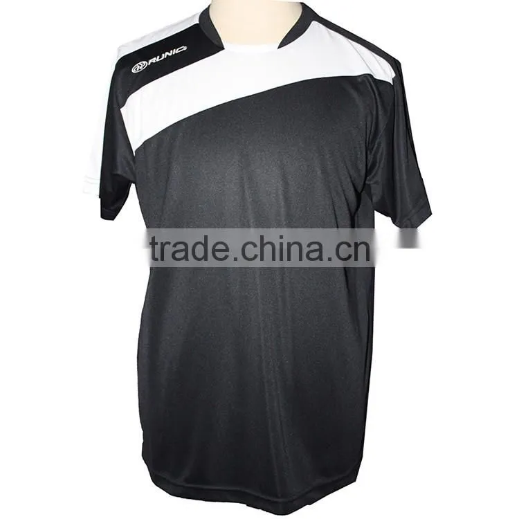 100%polyester comfortable black white stripe jersey