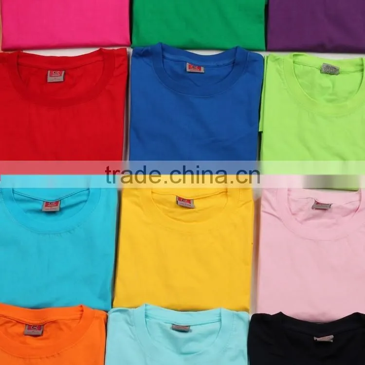 2016 the latest factory unisex blank t-shirts wholesale