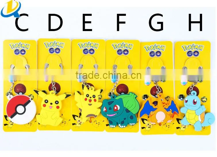 new design pokemon keychain pvc keychain
