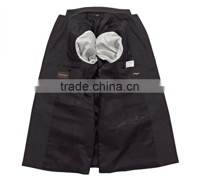 Men Coat Winter Wear Wool Fabric Grey Color