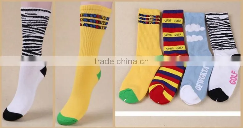 Fashion cartoon cotton towel socks foreign trade FUTURE OFWGKTA Gradient Socks socks EML-9-1872