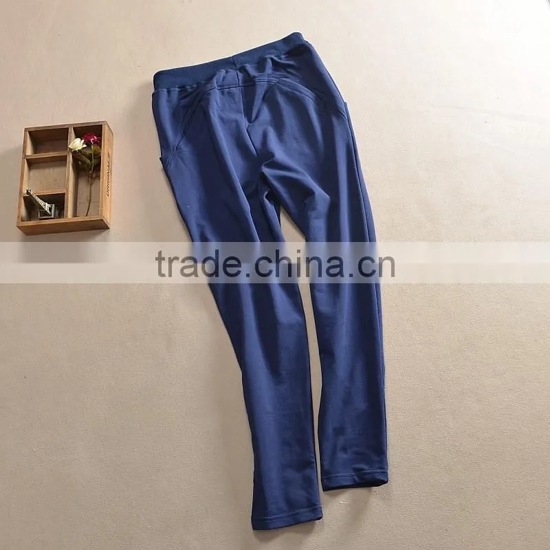 China New Style Ladies Casual Loose Cotton Baggy Pants for Promotion