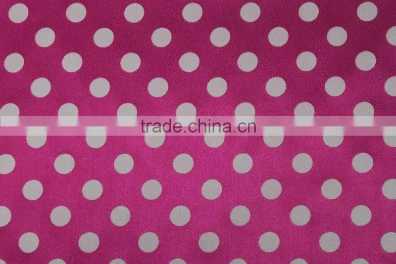 Factory made a order production dots fabric, polyester woven textile