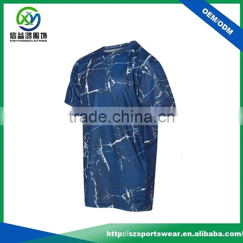 New design sublimation printing plus size custom men t-shirt