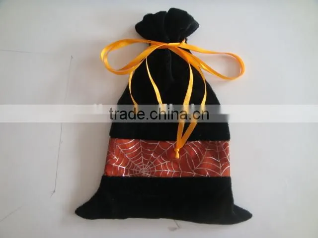 Hot sale kids party small bag spider web decorative bag