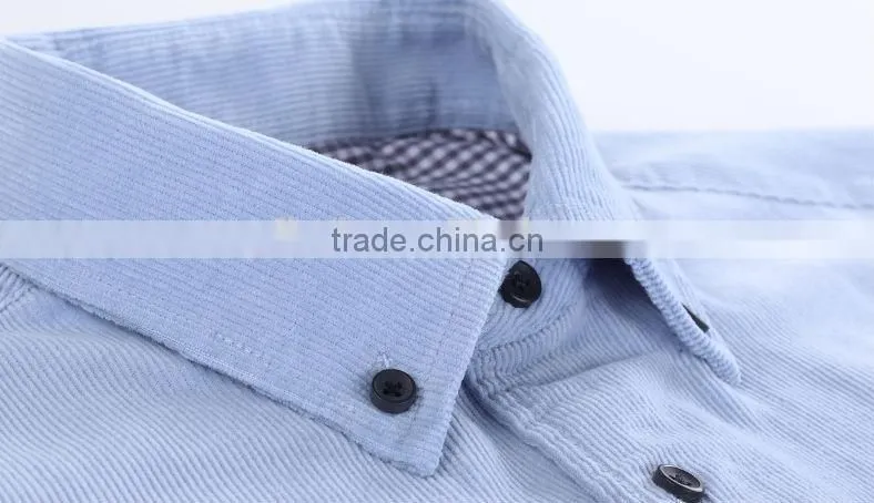 2016 Spring & Autumn series fashion corduroy mens shirt for pink color