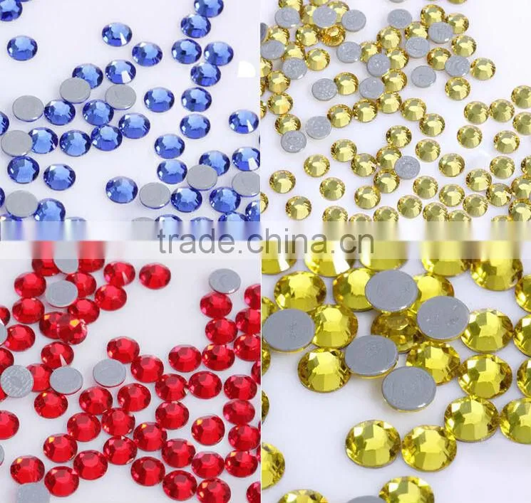 shiny and best quality Crystal-Hotfix Rhinestone Iron on Transfer Hot fix Motif crystal