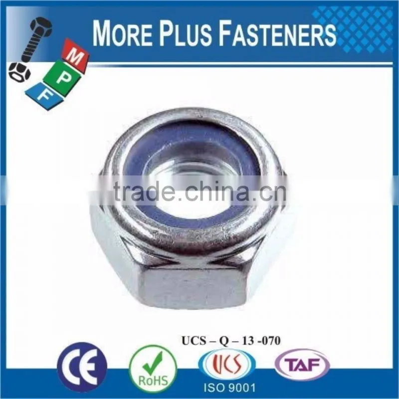 Made in Taiwan Nylon Insert Lock Nut DIN 985 ISO 7040 ANSI B18 16 3M ASME B18 16 6 Nyloc Nut