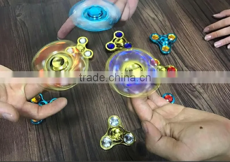 2017 NEW HOT Hand spinner professional hand spinner toys educational toys led flashing hand fidget spinner
