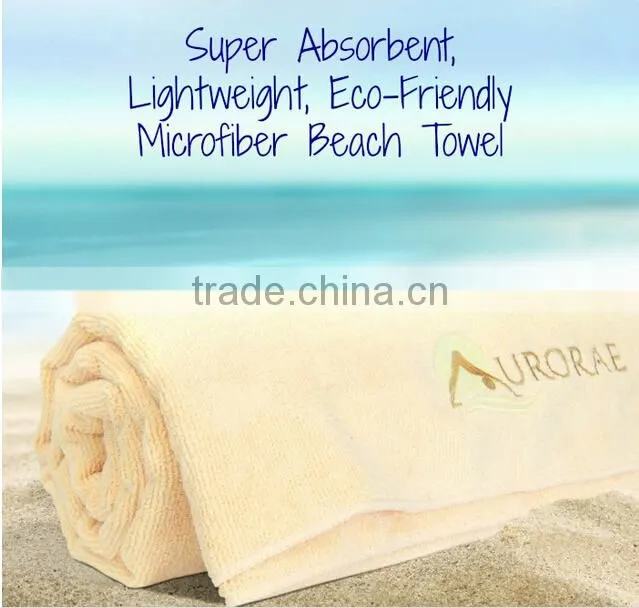 2015 Home design printing beautiful microfiber beach towel