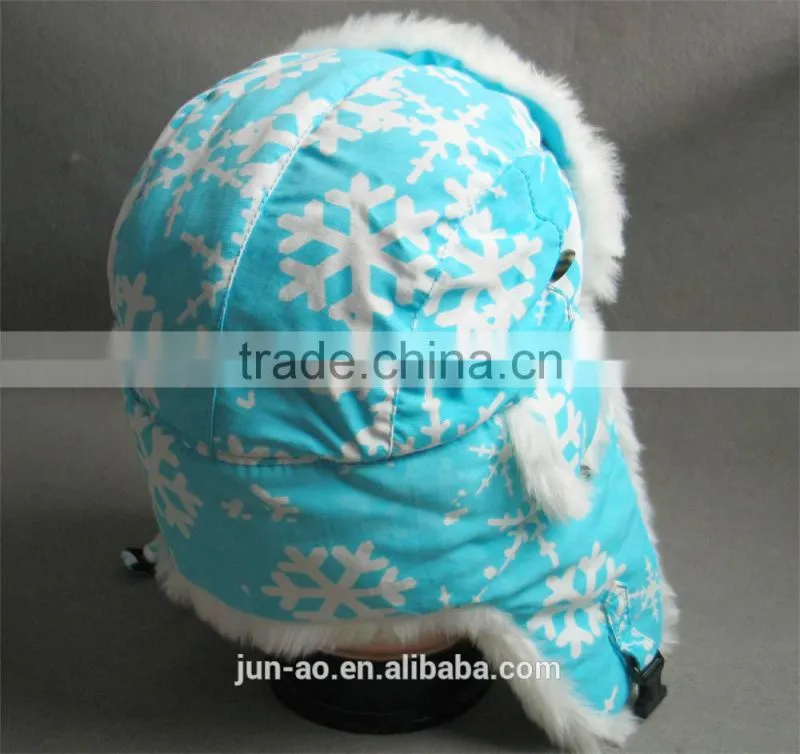 faux fur winter trapper hat