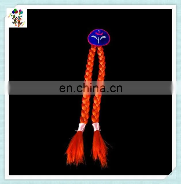 Girls Twist Braided Plait Hoop Colors Synthetic Hair Headband HPC-0134