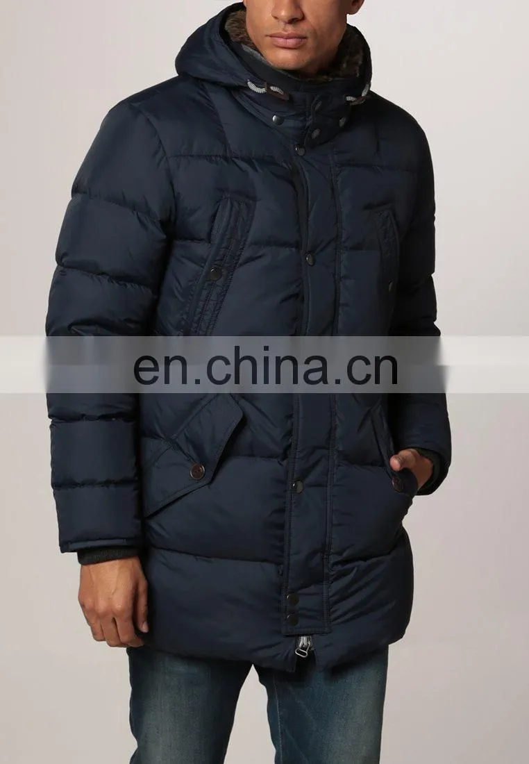 fashion 100%polyester wadding coat for men