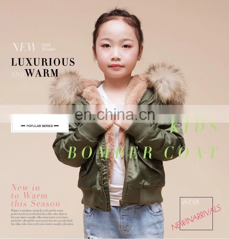 Best Selling Famous Bomber Kids Coats Straight Jacket Coat