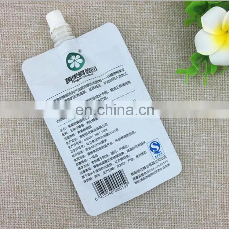Reusable Food Grade Reusable Aluminum Foil Honey Packaging Spout Pouch For Man