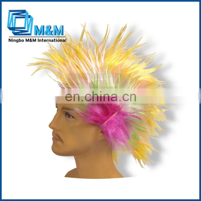 2014 football fan wig/color wig/afro wig