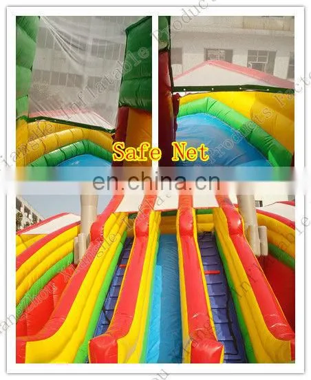 Hot sale commercial grade PVC Tarpaulin brand new FU049 inflatable rocket fun city