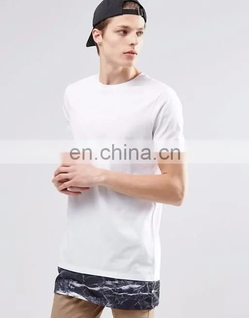 Hip pop high quality white custom your logo 100 cotton T-shirt