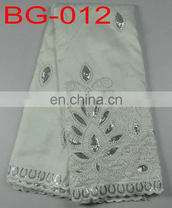 wholesale fancy African silk George lace(BG-009)