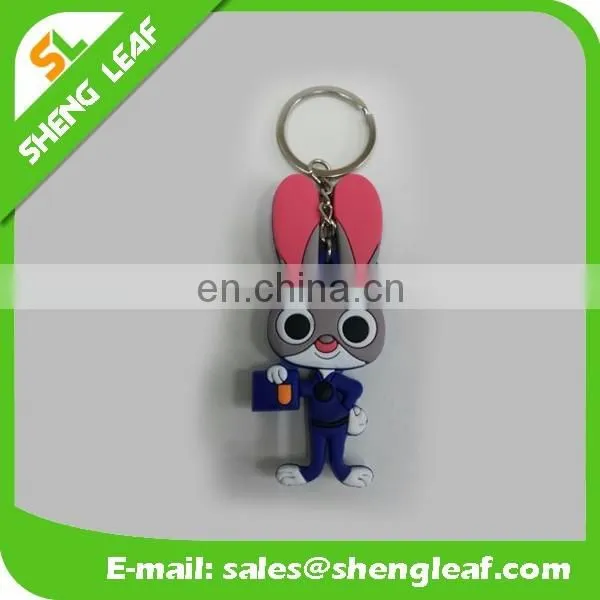 custom logo soft pvc rubber keychain with eco friendly material