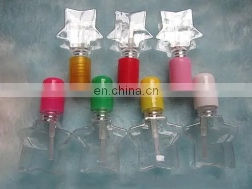 5ml plastic five star empty nail polish bottles for children use