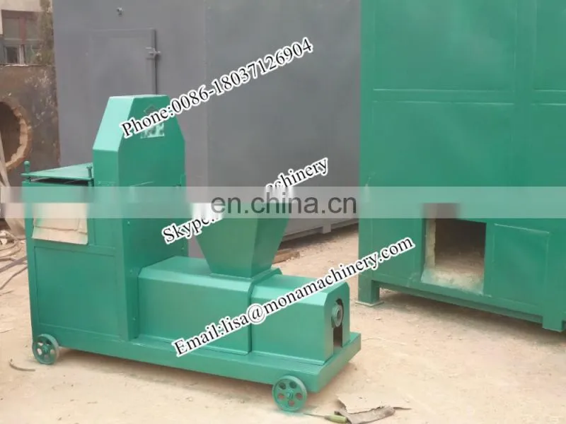 Small type straw charcoal stick making machine rod briquetting machine made in china