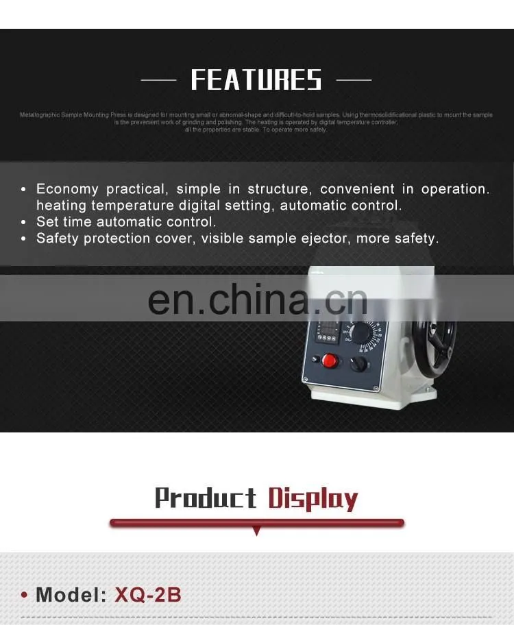 ZXQ-1/2 Metallography Sample Mounting Presses Inlaying Machine