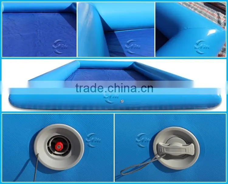 Cheap rectangular large inflatable water swimming pool rental/swim pool