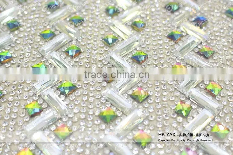 0113L High Quality rhinestone beaded trimming,rhinestone beaded trimming for dresses,wholesale rhinestone beaded trimming
