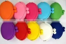 attractive silicone smart wallet , fancy silicone coin purse,coin purse with zipper