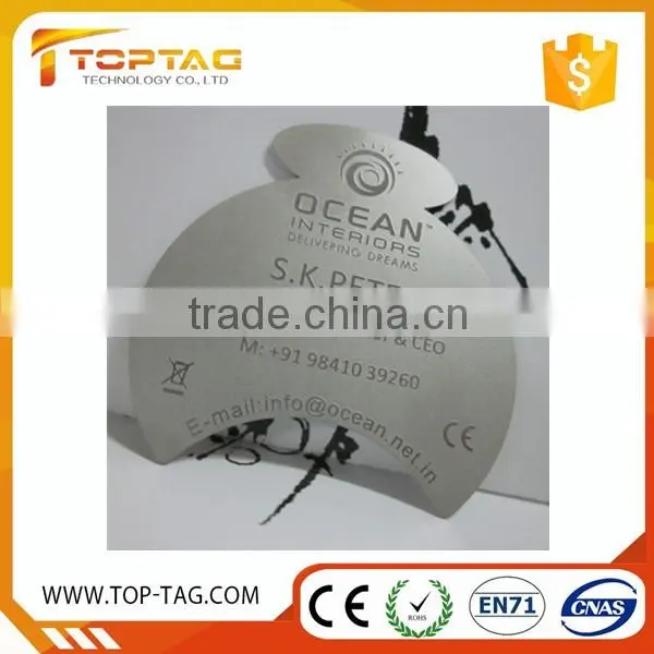 Customized Lase Cut Stainless Steel Metal Busniess Card For Gift Usage
