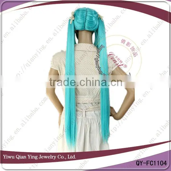 2014 hot sell long straight cosplay wig