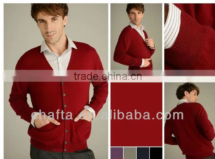 100% Yak Men cardigans