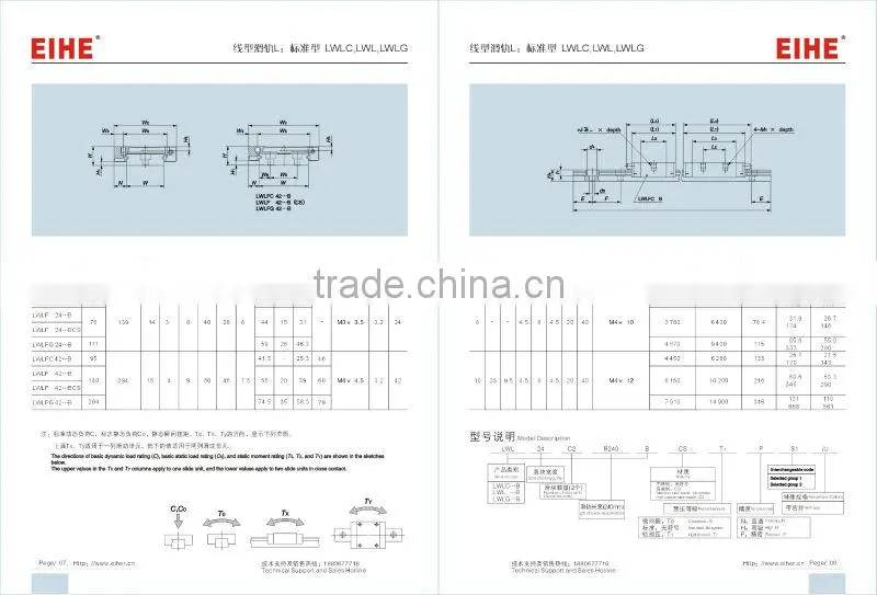 EIHE 24B linear guide rail