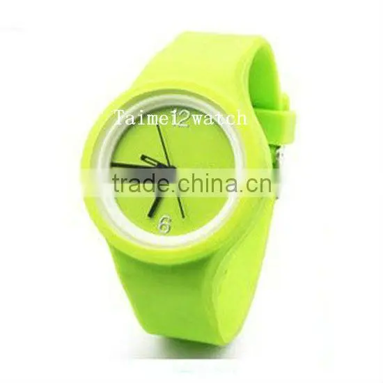bright color silicone jelly watches colorful jelly silicone watch