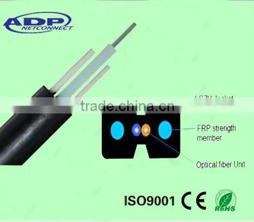 Top quality FTTH fiber cable with Steel or FRP strength member