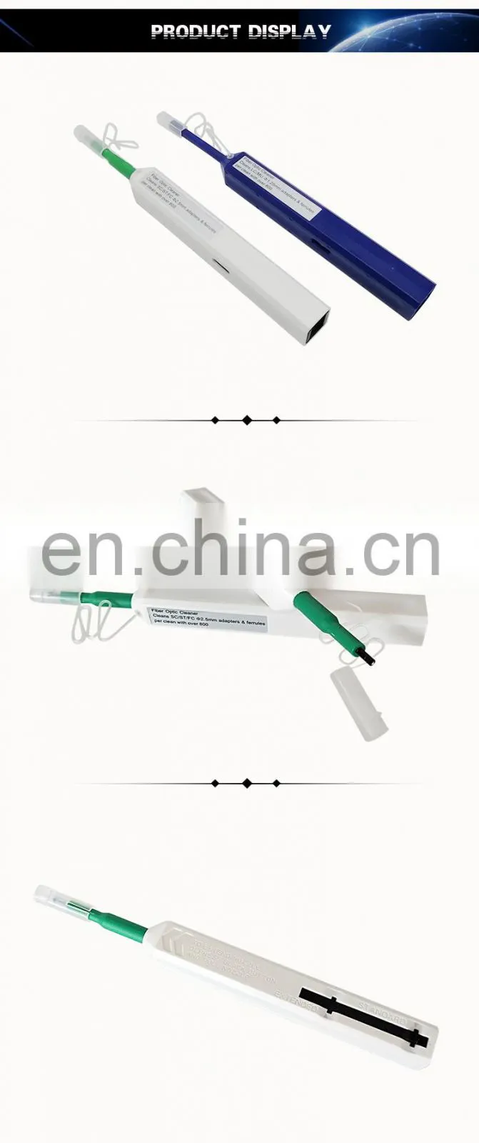 Hot Sale FTTX Tool One Click Cleaner SC LC Connector Fiber Optic Cleaning Pen